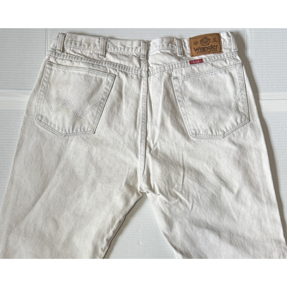 VTG WRANGLER 96501GL - Men's Jeans - USA Made Light Gray Regular Fit -Size 38x32